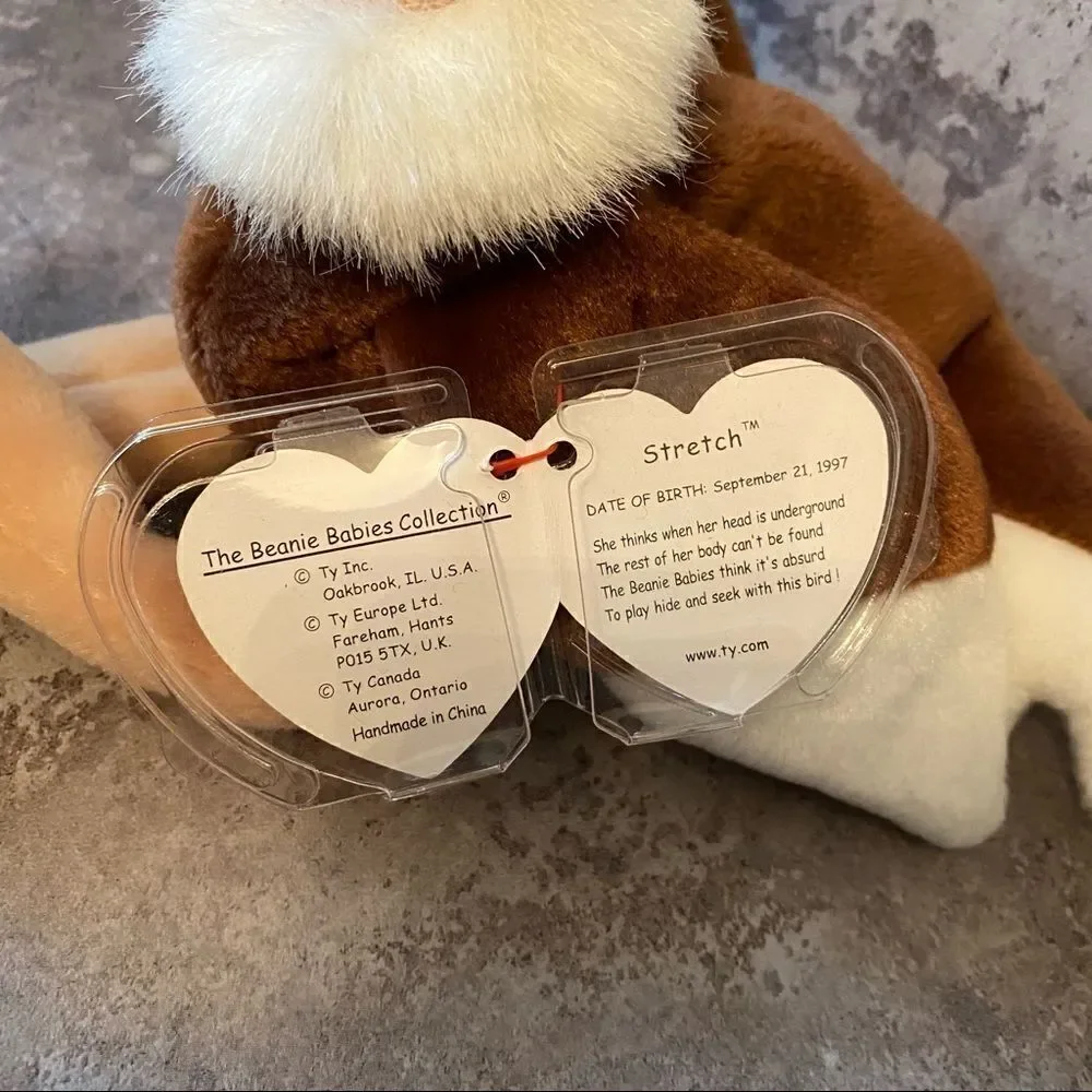 TY Beanie Baby Stretch Ostrich 90s NEW Vintage Collectible